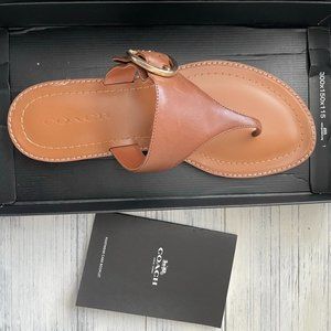 Coach Lesli leather sandals